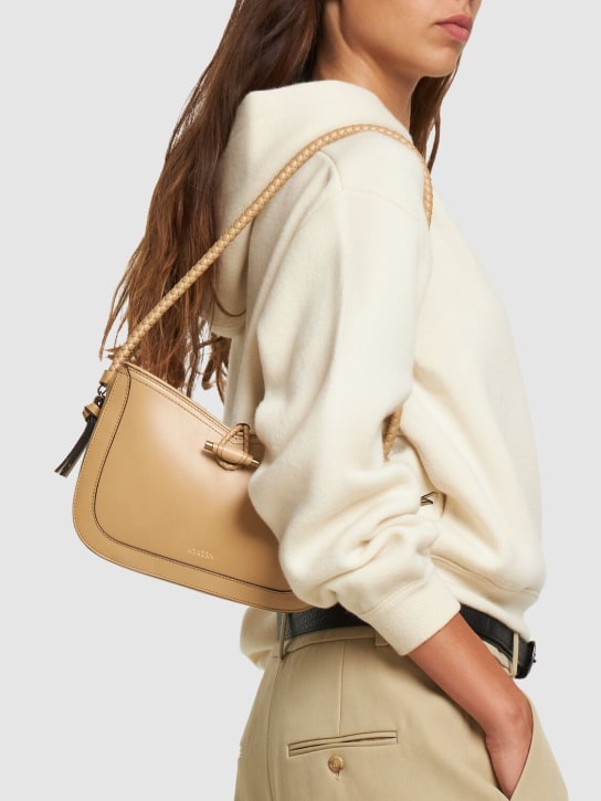Isabel Marant: Vigo leather shoulder bag - Toffee - women_1 | Luisa Via Roma