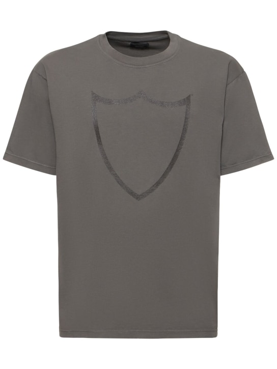 HTC Los Angeles: T-shirt en jersey de coton à imprimé logo - men_0 | Luisa Via Roma