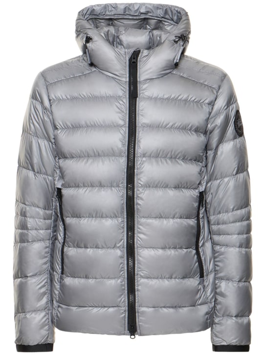 Canada Goose: Crofton recycled nylon down hoodie - men_0 | Luisa Via Roma