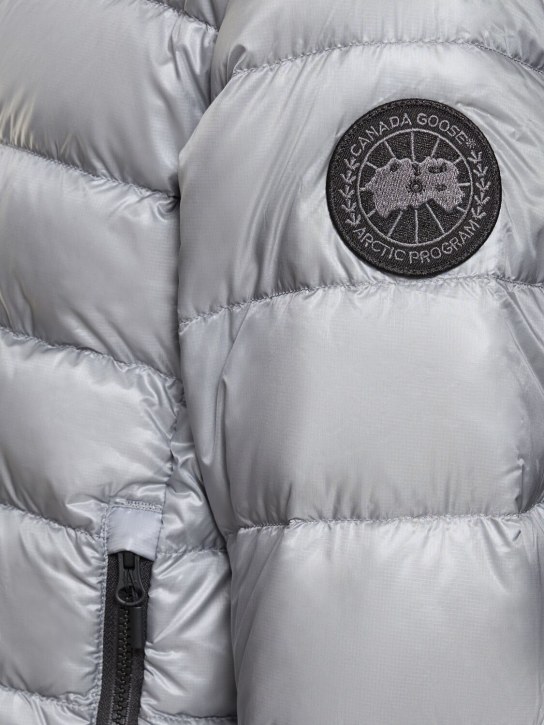 Canada Goose: Crofton recycled nylon down hoodie - men_1 | Luisa Via Roma