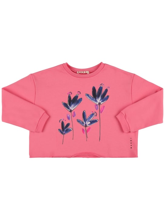 Marni Junior: Cotton sweatshirt - Bunt - kids-girls_0 | Luisa Via Roma