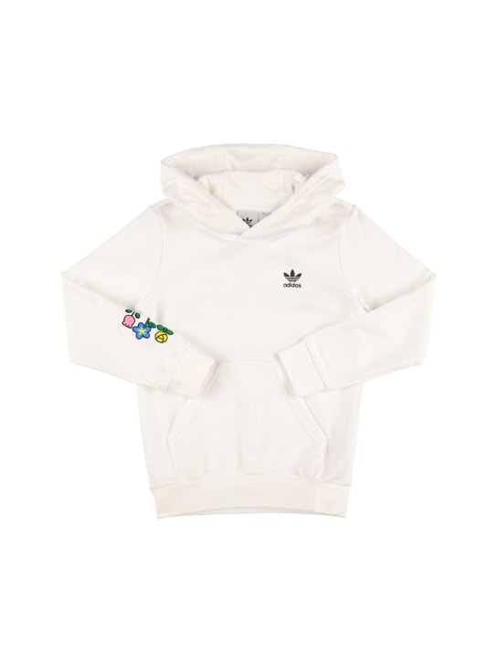 adidas Originals: Hello Kitty print cotton hoodie - kids-girls_0 | Luisa Via Roma