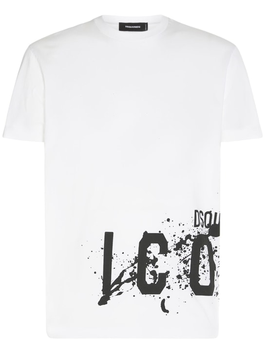 Dsquared2: Camiseta de algodón - men_0 | Luisa Via Roma