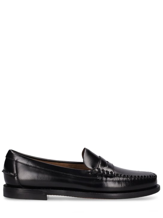 Sebago: 20mm Classic Dan smooth leather loafers - Black - women_0 | Luisa Via Roma