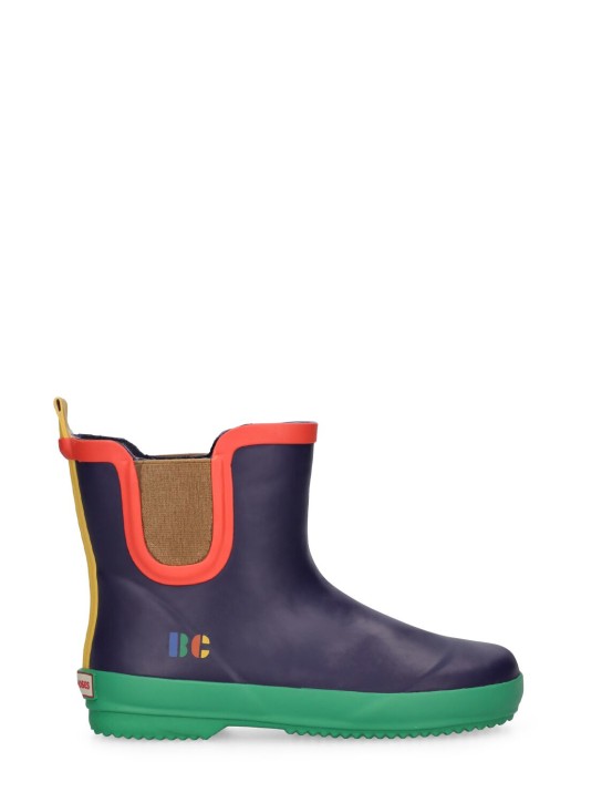 Bobo Choses: Color block rubber rain boots - Renkli - kids-boys_0 | Luisa Via Roma