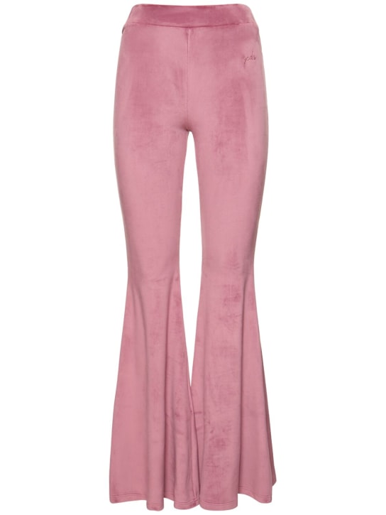 Flared Velvet Pants Pink