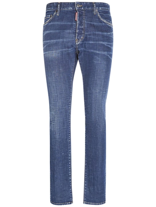 Dsquared2: Cool Guy Stretch cotton denim jeans - Mavi - men_0 | Luisa Via Roma