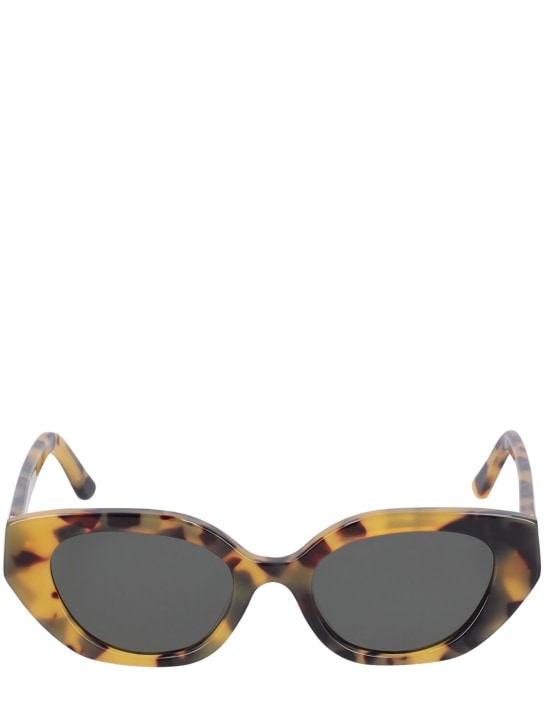 Velvet Canyon: Le Chat cat-eye acetate sunglasses - Tortoise/Grey - women_0 | Luisa Via Roma