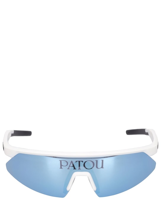 Patou: Occhiali da sole a maschera Patou x Bollé - White/Mirror - women_0 | Luisa Via Roma