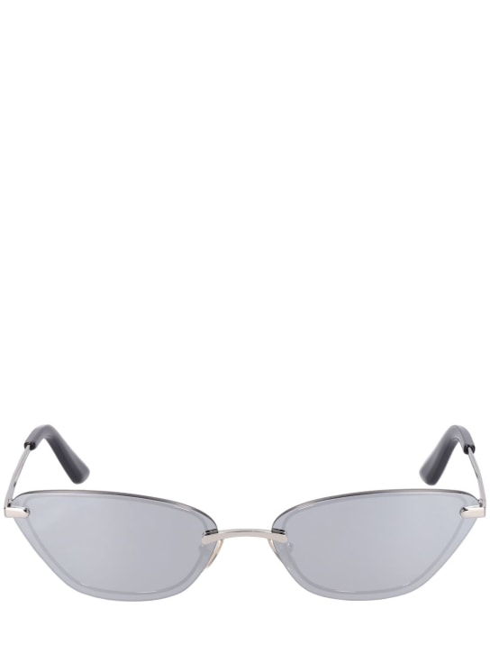 Zimmermann: Uptempo cat-eye metal sunglasses - Chrome/Mirror - women_0 | Luisa Via Roma