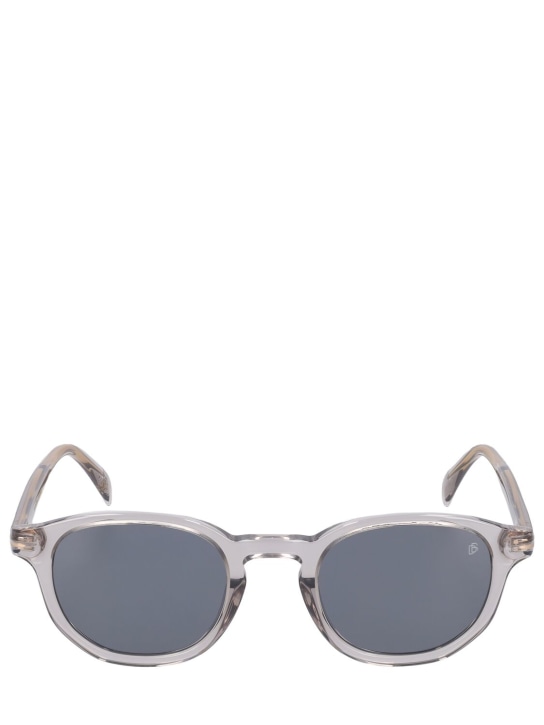 DB Eyewear by David Beckham: Runde Sonnenbrille aus Acetat „DB“ - Grau/Blau - men_0 | Luisa Via Roma