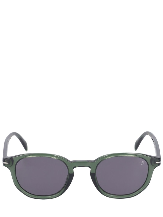 DB Eyewear by David Beckham: DB round acetate sunglasses - Green/Grey - men_0 | Luisa Via Roma