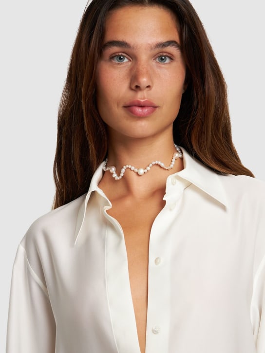 Lil Milan: Portami a ballare 9kt & pearl choker - women_1 | Luisa Via Roma