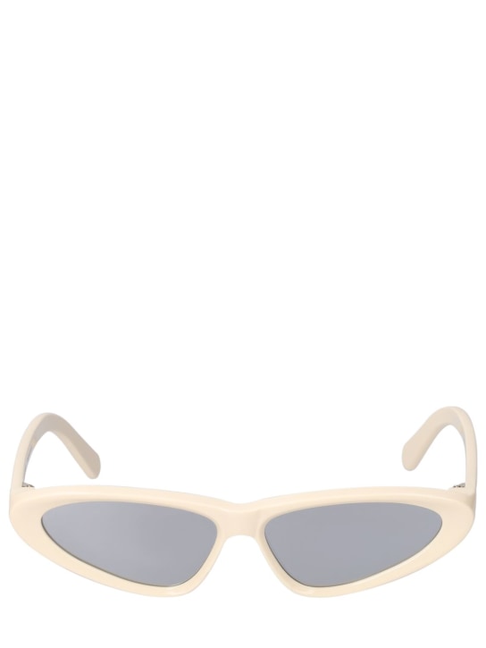 Zimmermann: Lumino Micro cat-eye acetate sunglasses - Cream/Mirror - women_0 | Luisa Via Roma