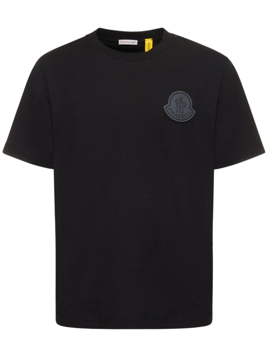 Moncler Genius: T-shirt Moncler x Pharrell Williams - Noir - men_0 | Luisa Via Roma