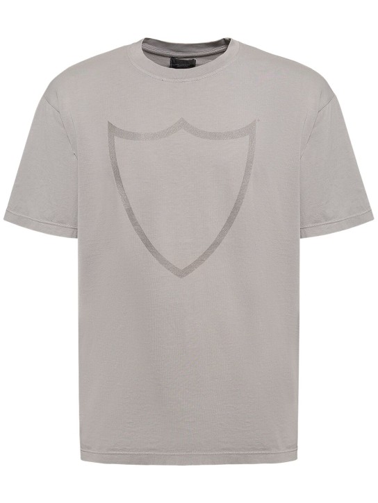 HTC Los Angeles: Logo print cotton jersey t-shirt - men_0 | Luisa Via Roma