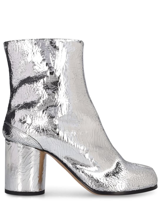 80mm tabi crackled leather ankle boots - Maison Margiela - Women ...