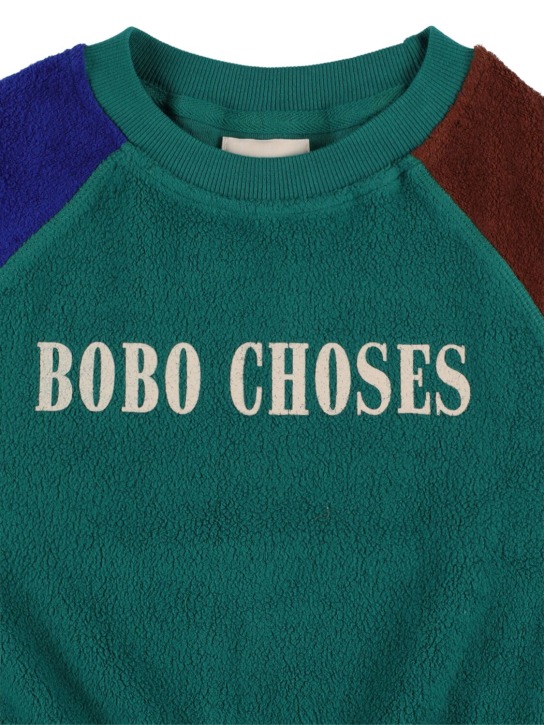 Bobo Choses: 컬러블록 오가닉 코튼 스웨트셔츠 - kids-boys_1 | Luisa Via Roma