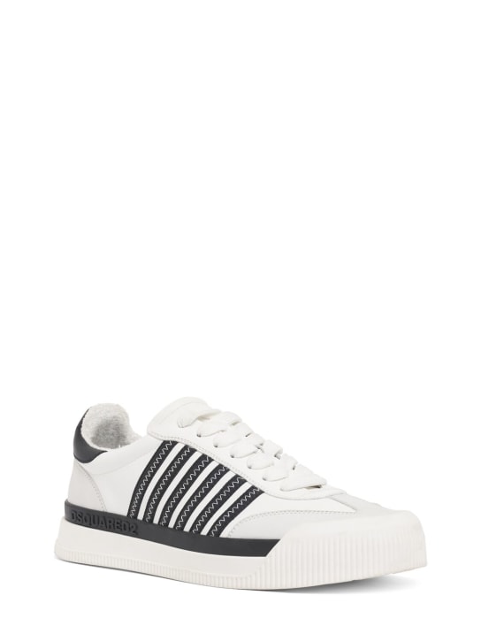 Dsquared2: Sneakers de piel con logo - men_2 | Luisa Via Roma