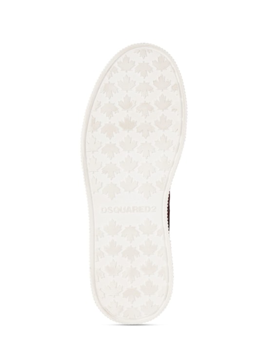 Dsquared2: Sneakers de piel con logo - men_4 | Luisa Via Roma