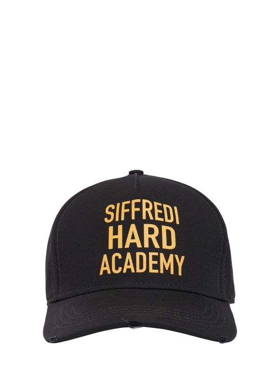 Dsquared2: Cappello baseball Siffredi Hard Academy - Nero - men_0 | Luisa Via Roma