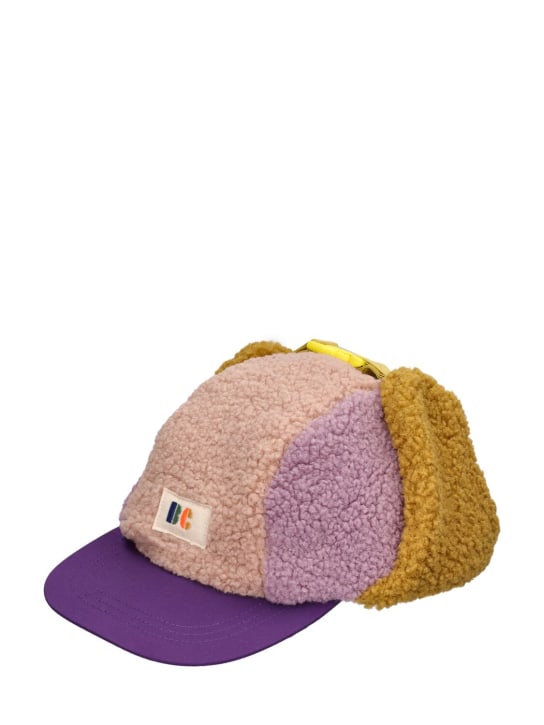 Bobo Choses: Color block teddy aviator hat - Multicolor - kids-girls_1 | Luisa Via Roma