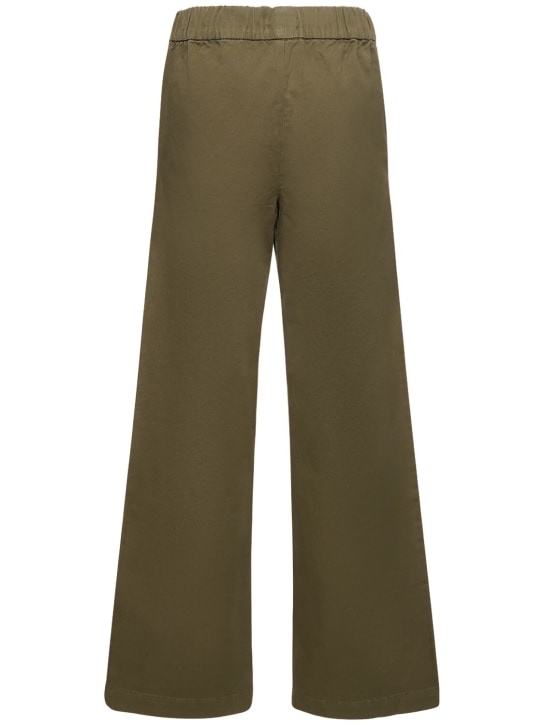 ANINE BING: Koa stretch cotton straight pants - women_4 | Luisa Via Roma