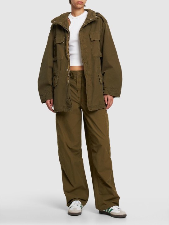 Darkpark: Lady Jensen cotton jacket - Military Green - women_1 | Luisa Via Roma