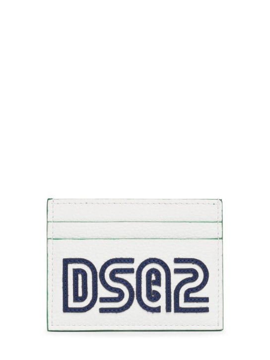 Dsquared2: Spieker card holder - White/Green - men_0 | Luisa Via Roma