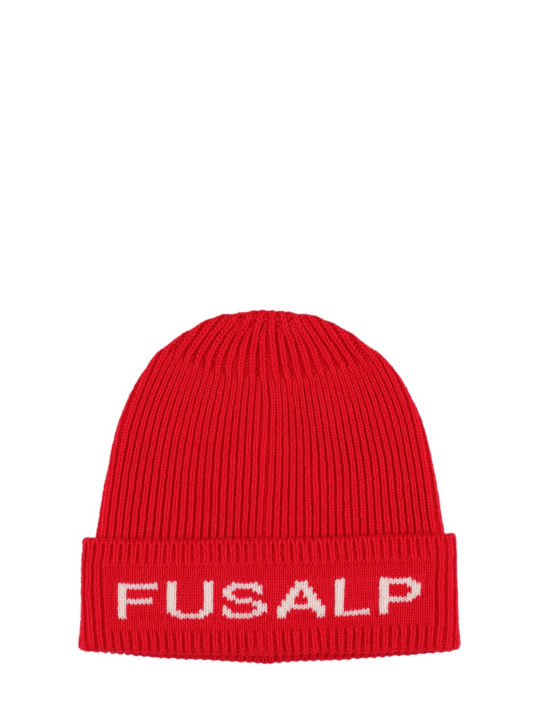 Fusalp: Fully wool & cashmere beanie - Kırmızı - women_0 | Luisa Via Roma