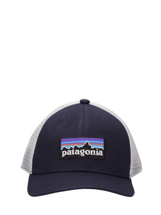 Patagonia: Recycled poly & organic cotton hat - Mavi/Beyaz - kids-boys_0 | Luisa Via Roma
