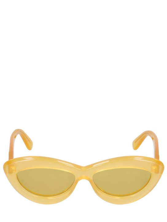 Loewe: Curvy cat-eye acetate sunglasses - women_0 | Luisa Via Roma