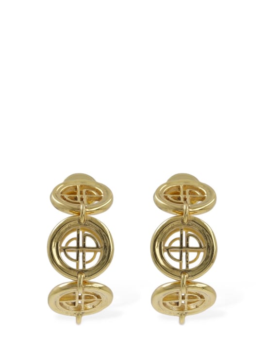 Patou: JP Coin loop earrings - Gold - women_0 | Luisa Via Roma
