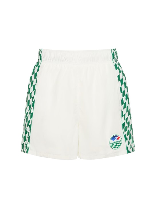 Casablanca: Tennis Horizon印花科技织物短裤 - men_0 | Luisa Via Roma