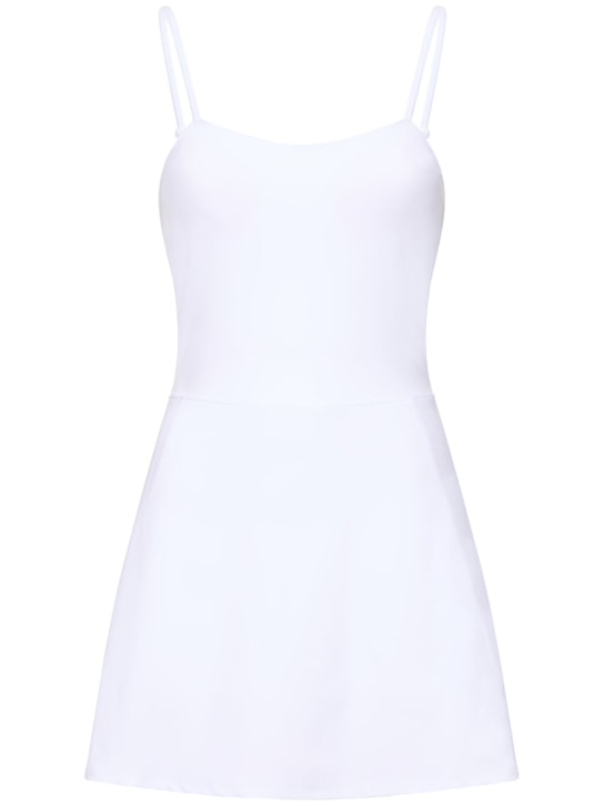 Alo Yoga: Alosoft Courtside Tennis dress - White - women_0 | Luisa Via Roma