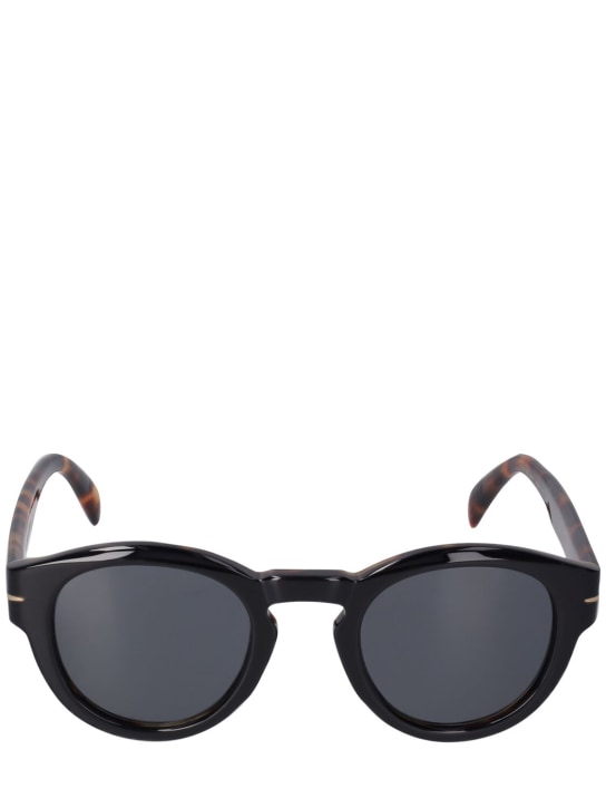 DB Eyewear by David Beckham: Runde Sonnenbrille aus Acetat „DB“ - Havana/Grey - men_0 | Luisa Via Roma