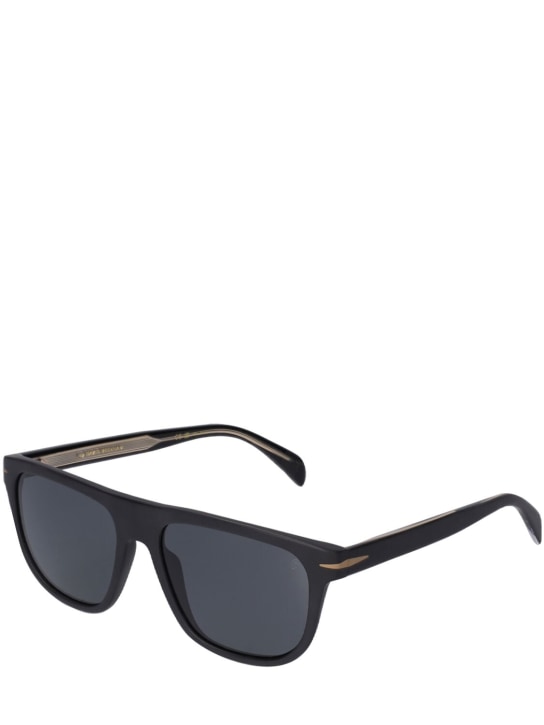 DB Eyewear by David Beckham: DB squared acetate sunglasses - Siyah/Gri - men_1 | Luisa Via Roma