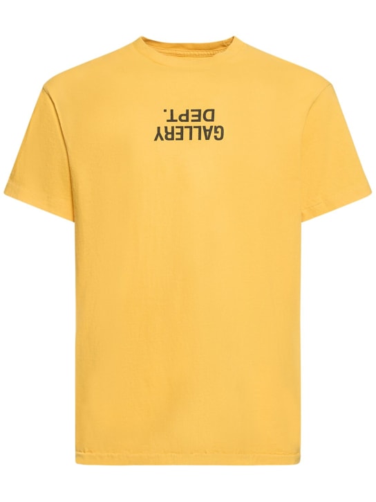Gallery Dept.: Fuck Up logo t-shirt - Golden Yellow - men_0 | Luisa Via Roma