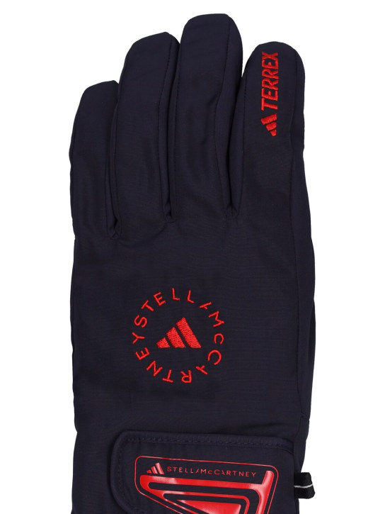 adidas By Stella McCartney: Terrex ski gloves - Siyah - women_1 | Luisa Via Roma