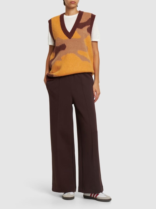 Nagnata: Lava wool & alpaca vest - Brown/Orange - women_1 | Luisa Via Roma