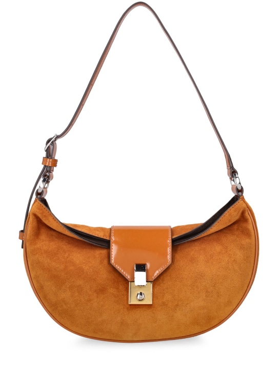 Staud: Marike leather shoulder bag - women_0 | Luisa Via Roma
