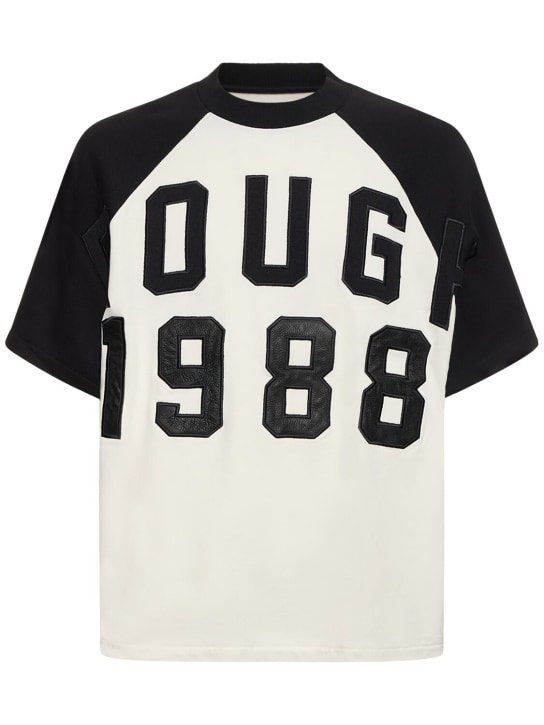 Rough.: T-shirt Origins in cotone - Bianco/Nero - men_0 | Luisa Via Roma