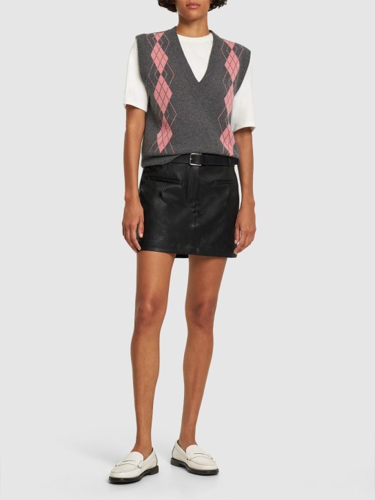 Designers Remix: Maya仿皮迷你短裙 - 黑色 - women_1 | Luisa Via Roma