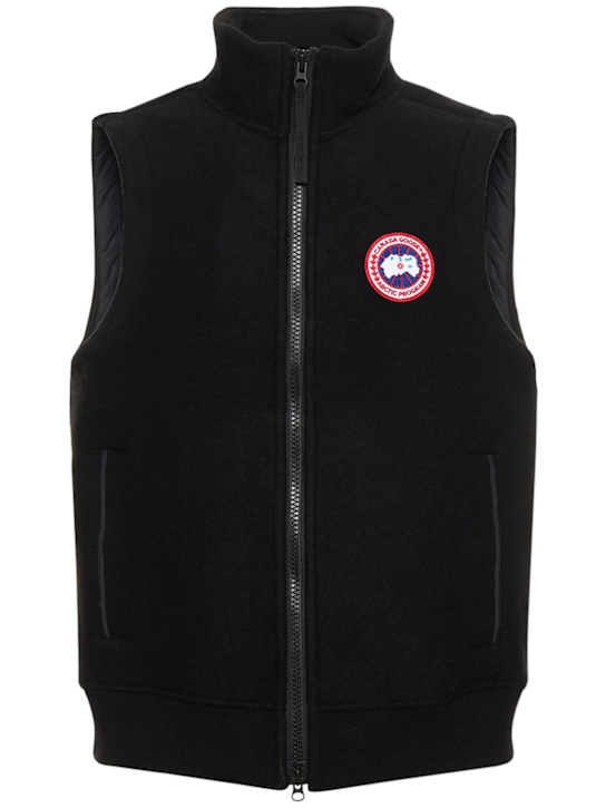 Canada Goose: Mersey wool blend vest - men_0 | Luisa Via Roma
