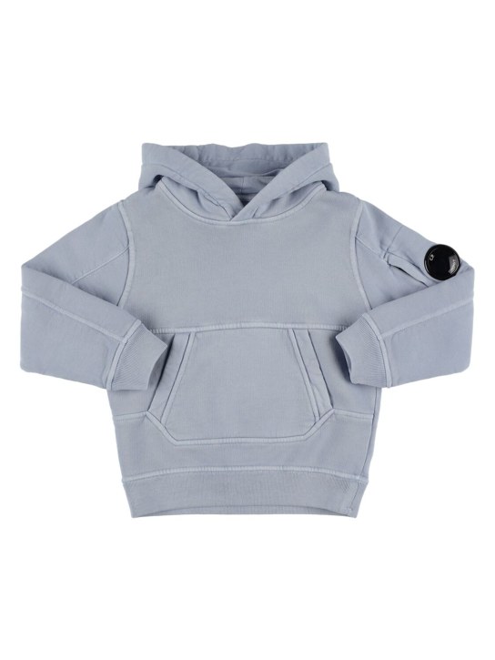 C.P. Company: Cotton sweatshirt hoodie - Mavi - kids-boys_0 | Luisa Via Roma