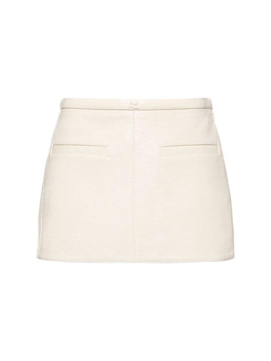 Courreges: Heritage vinyl A-Line mini skirt - women_0 | Luisa Via Roma
