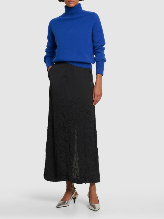 Victoria Beckham: Wool turtleneck sweater - Blue - women_1 | Luisa Via Roma