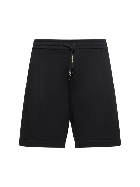 A Paper Kid: Unisex cotton sweat shorts - Black - men_0 | Luisa Via Roma