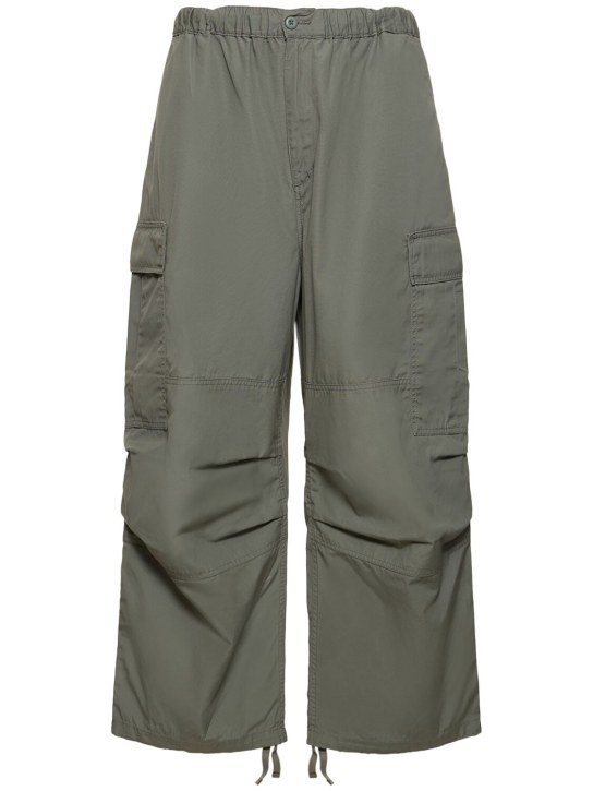 Carhartt WIP: Pantalones cargo de algodón - Smoke Green - men_0 | Luisa Via Roma