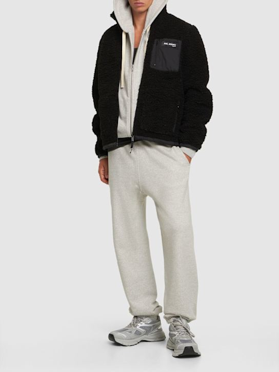 Axel Arigato: Billie tech fleece zip jacket - Black - men_1 | Luisa Via Roma